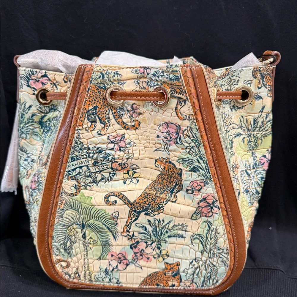 Brahmin Souvenir Pathera Floral and Animal Print bag and Wallet SET - Picture 4 of 12